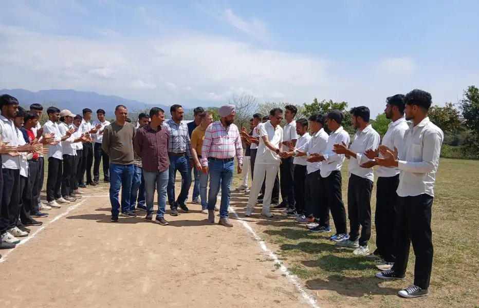 Cricket Match Under the Aegis of Fit India Movement